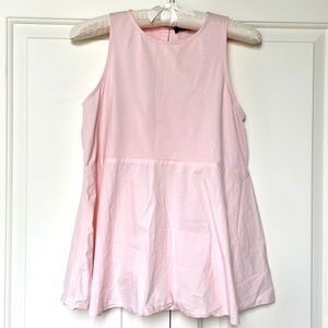 Sugar+L!ps light pink sleeveless babydoll top